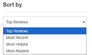 extended product review plugin allows customer to sort reviews options